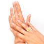 Bague or jaune diamant (s) 