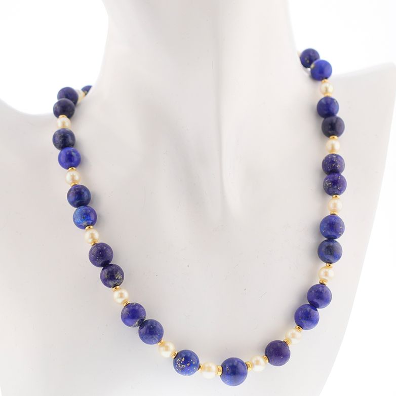 collier or jaune Pierres fines 