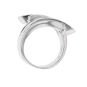 Bague or gris diamant (s) 