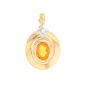Pendentif or jaune Citrines