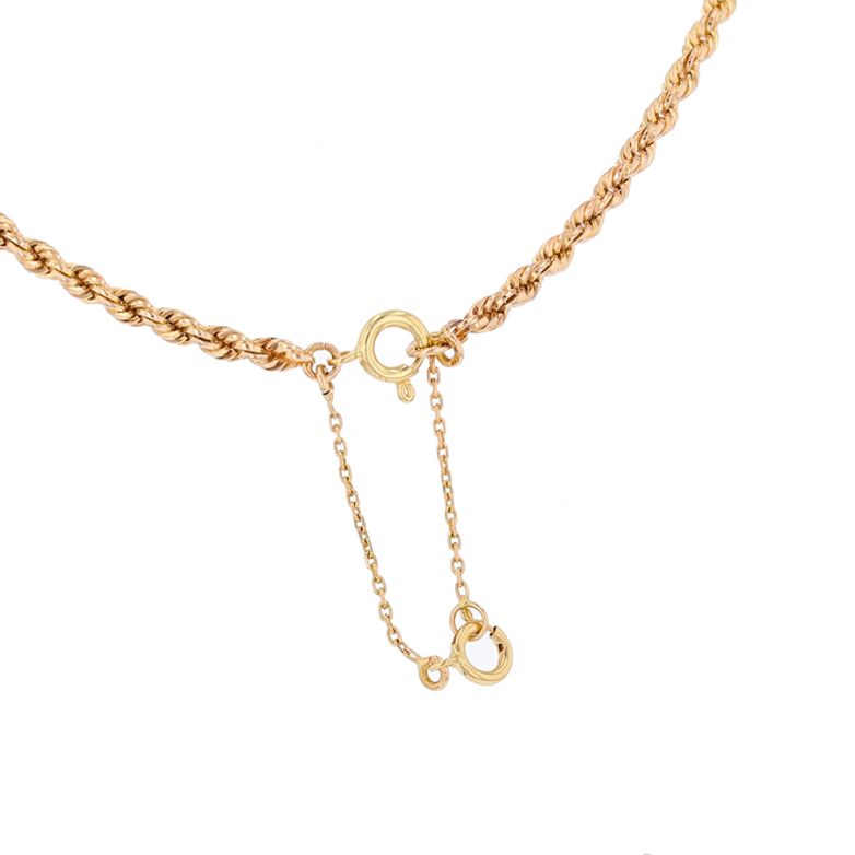 Chaine maille corde or jaune 