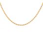 Chaine maille corde or jaune