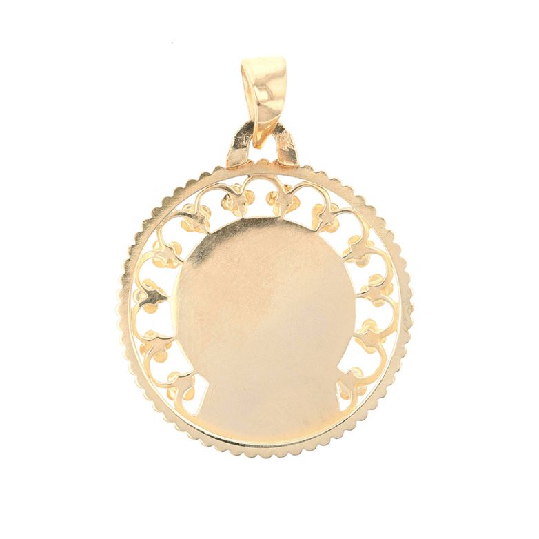 médaille or jaune 