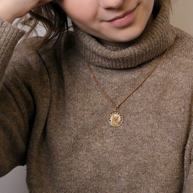 médaille or jaune 