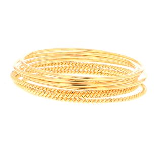 Bracelet Jonc Rigide or jaune 