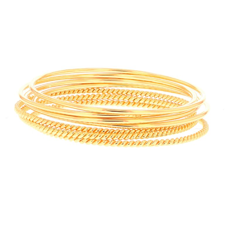 Bracelet Jonc Rigide or jaune 