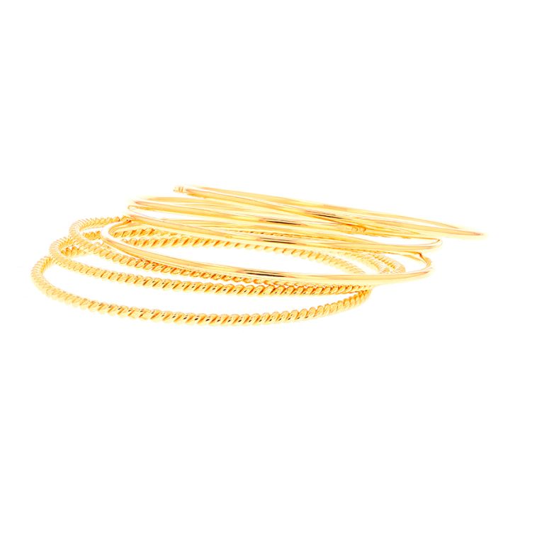 Bracelet Jonc Rigide or jaune 