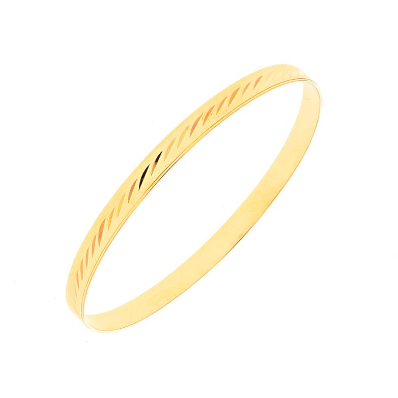 Bracelet Jonc Rigide or jaune 