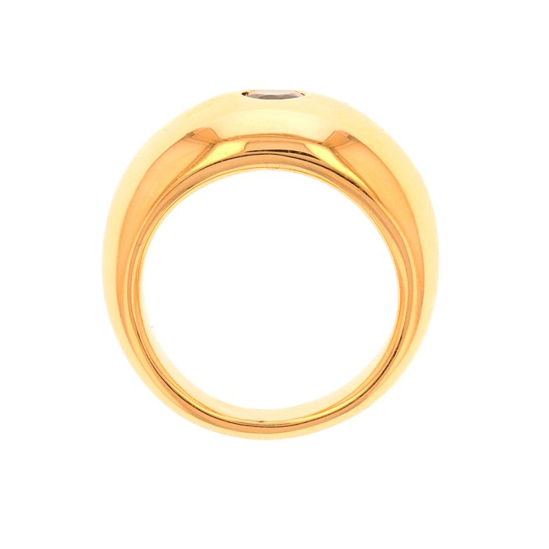 Bague or jaune Saphir 