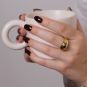 Bague or jaune Saphir 