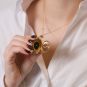 Pendentif or jaune Perle 