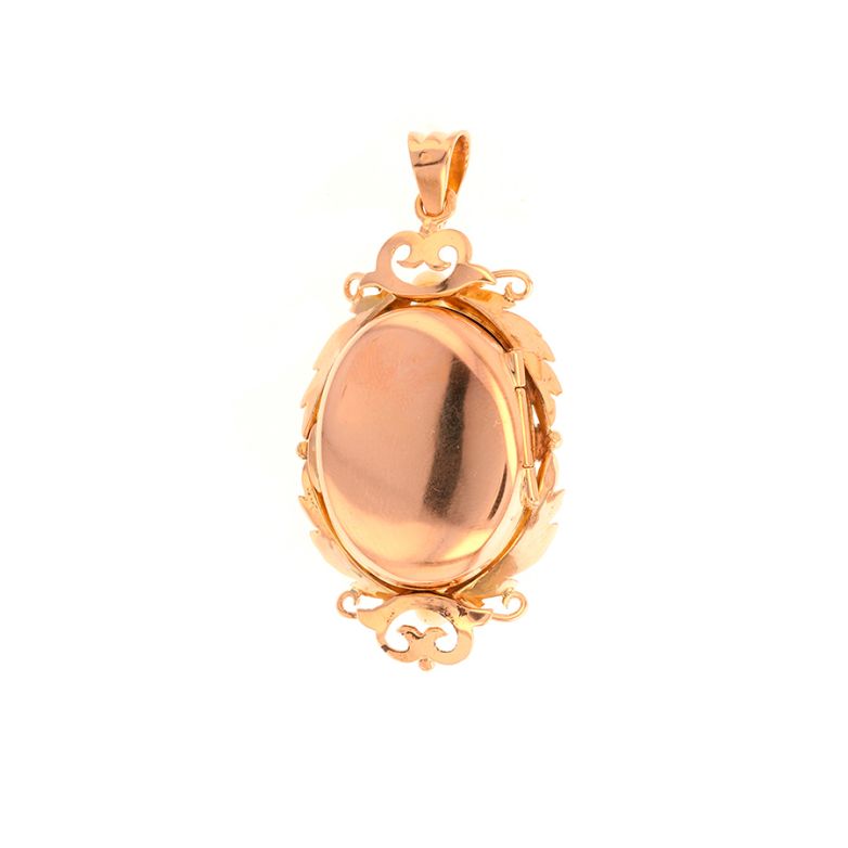 Pendentif or jaune Perle 