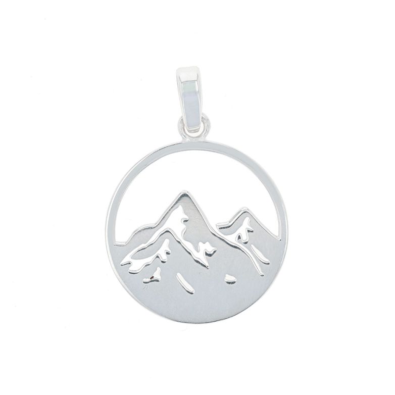 Pendentif or gris 
