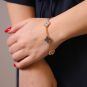 Bracelet or rose signé 