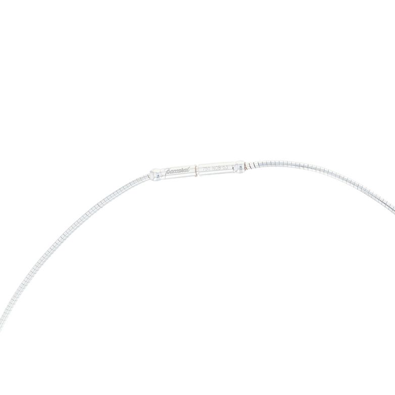 collier or gris diamant (s) signé avec cristal Baccarat