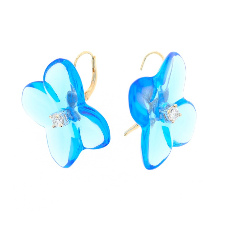Earrings BACCARAT diamonds...