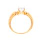 Bague or jaune aigue-marine 