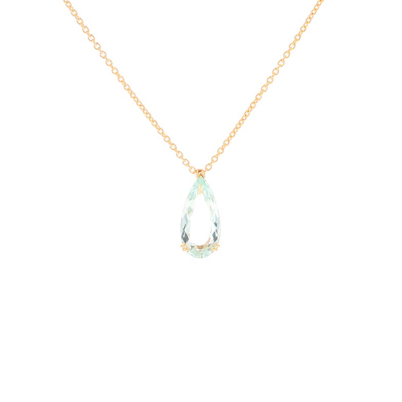 Aquamarine necklace 6.02...