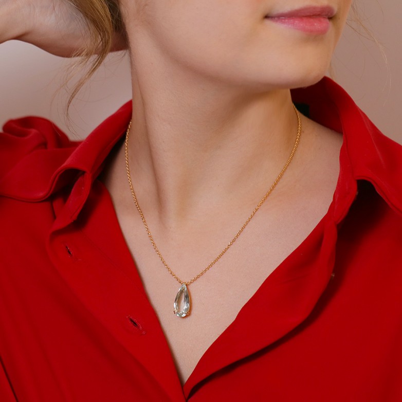Aquamarine necklace 6.02...