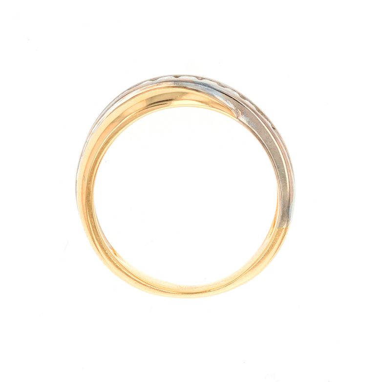 Bague or bicolore diamant (s) 