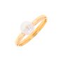 Bague or jaune Perle
