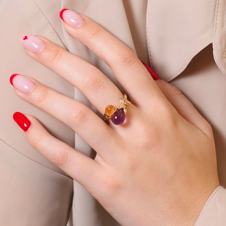 Bague or jaune Pierres Fines 