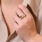 Bague or bicolore diamant (s) 