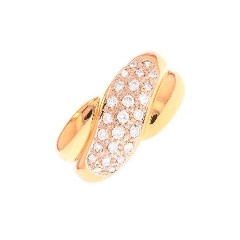 Bague or bicolore diamant (s)