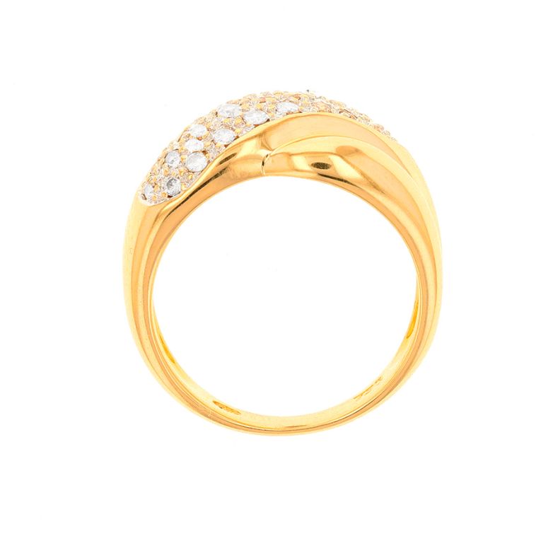 Bague or bicolore diamant (s) 