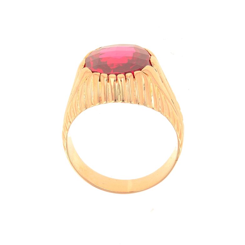 Bague or jaune Rubis 