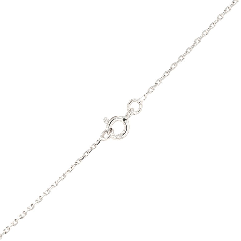 2.70g white gold forçat chain