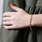 Bracelet grain de café or jaune 