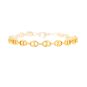 Bracelet grain de café or jaune