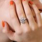 Bague or gris diamant (s) 