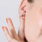 Boucles d'oreilles or bicolore Rubis 