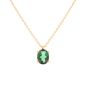 collier or jaune Pierres fines tourmaline