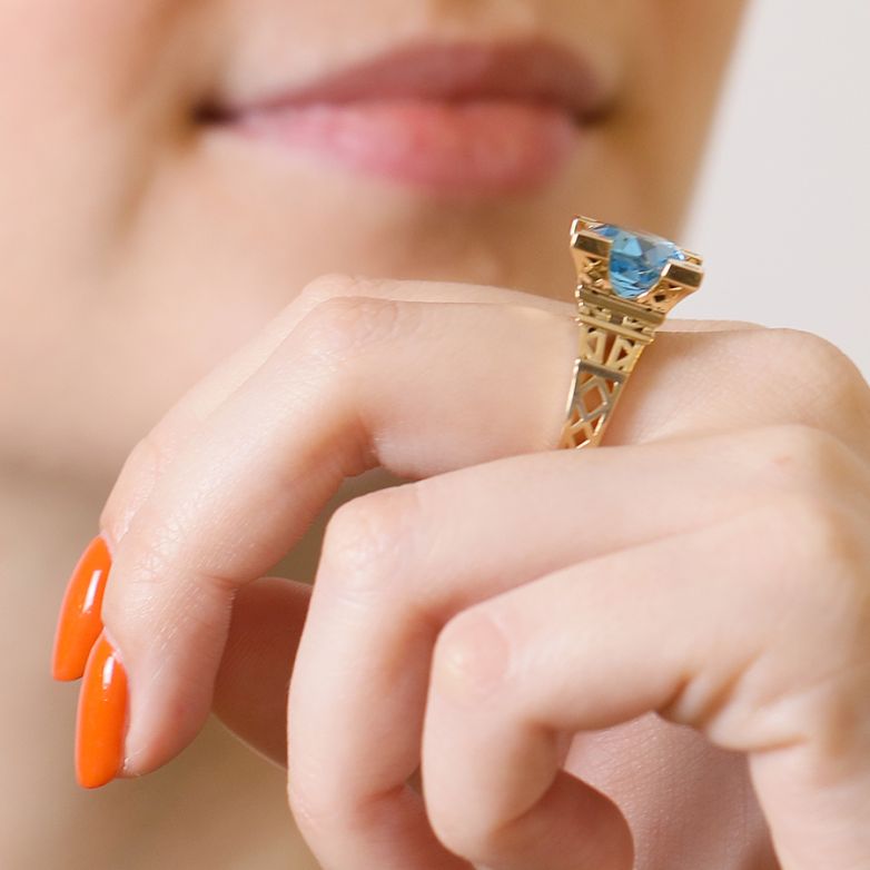 Bague or jaune diamant,P.fine 