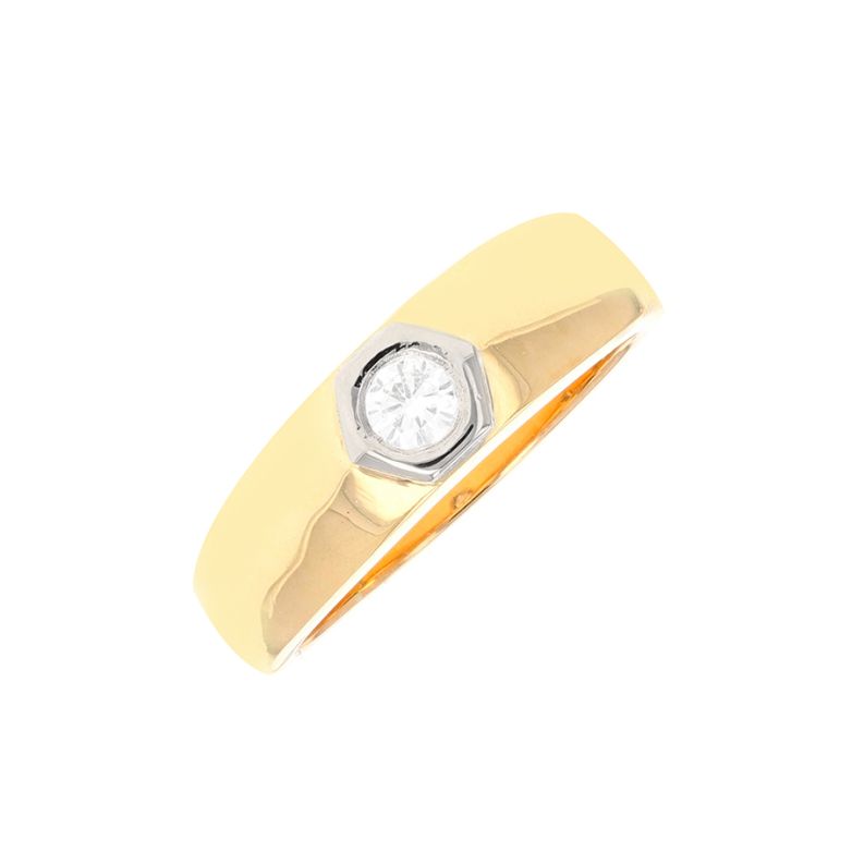 Solitaireor bicolore diamant (s)