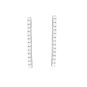 Boucles d'oreilles or gris diamant (s) signé