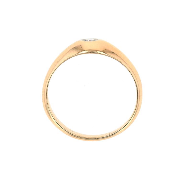 Solitaireor jaune diamant (s) 