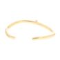 Bracelet jonc rigide or bicolore diamant (s) 