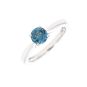 Bague or gris Topaze