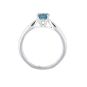 Bague or gris Topaze 