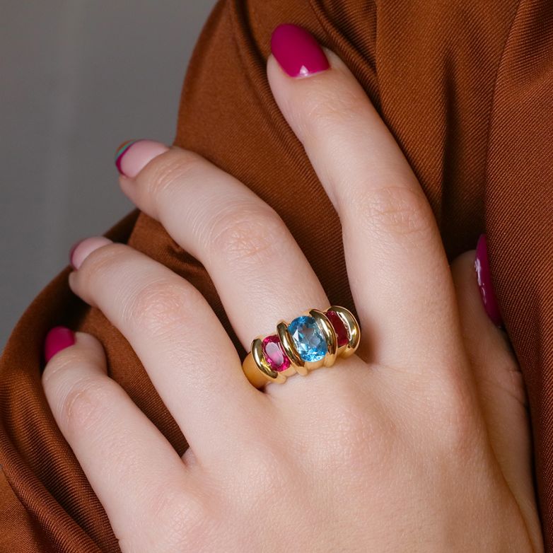 Bague or jaune Pierres Fines 