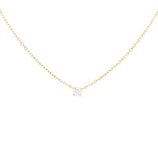 Collier or jaune diamant (s) 