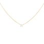 Collier or jaune diamant (s) 