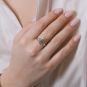 Bague or gris diamant (s) 