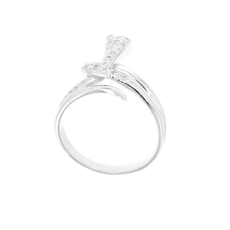 Bague or gris diamant (s) 
