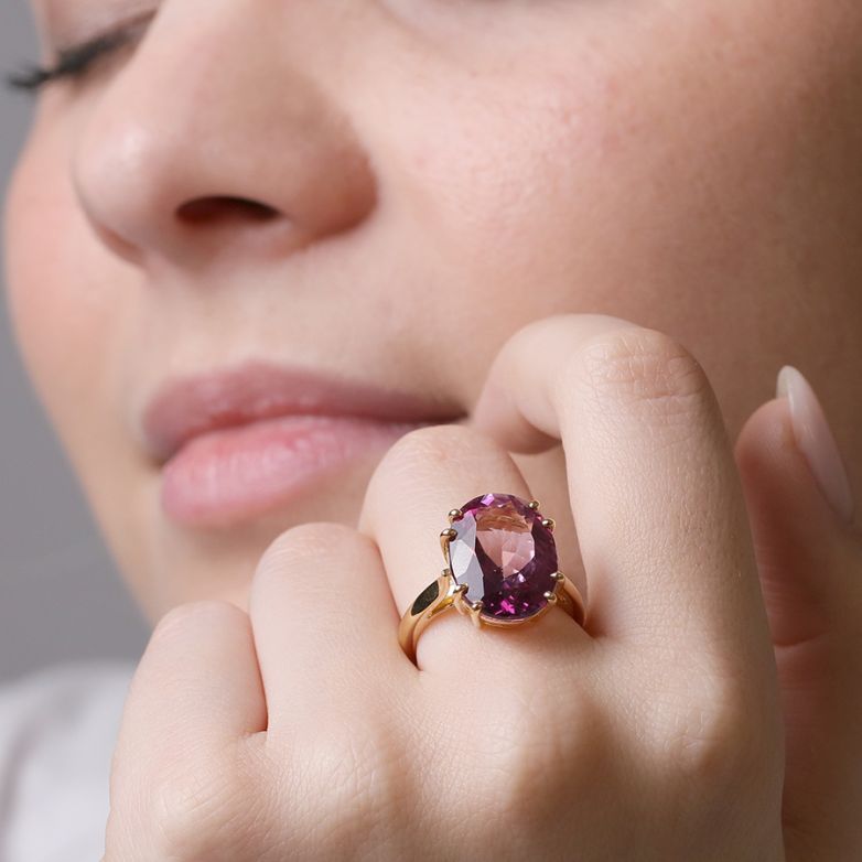 Bague or jaune Topaze 
