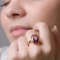 Bague or jaune Topaze 